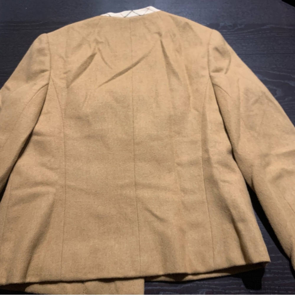 Vintage Wool Skirt Set with Couture Cut - Picture 6 of 9